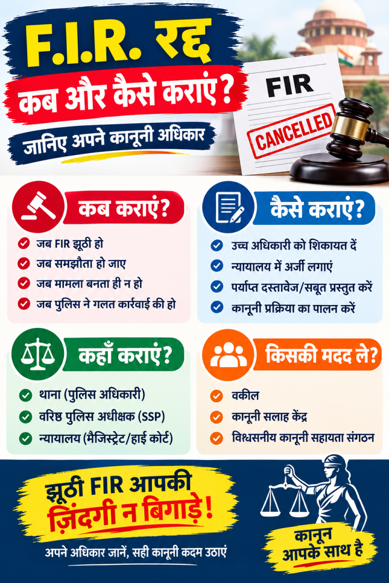 FIR Cancellation Legal Awareness Infographic