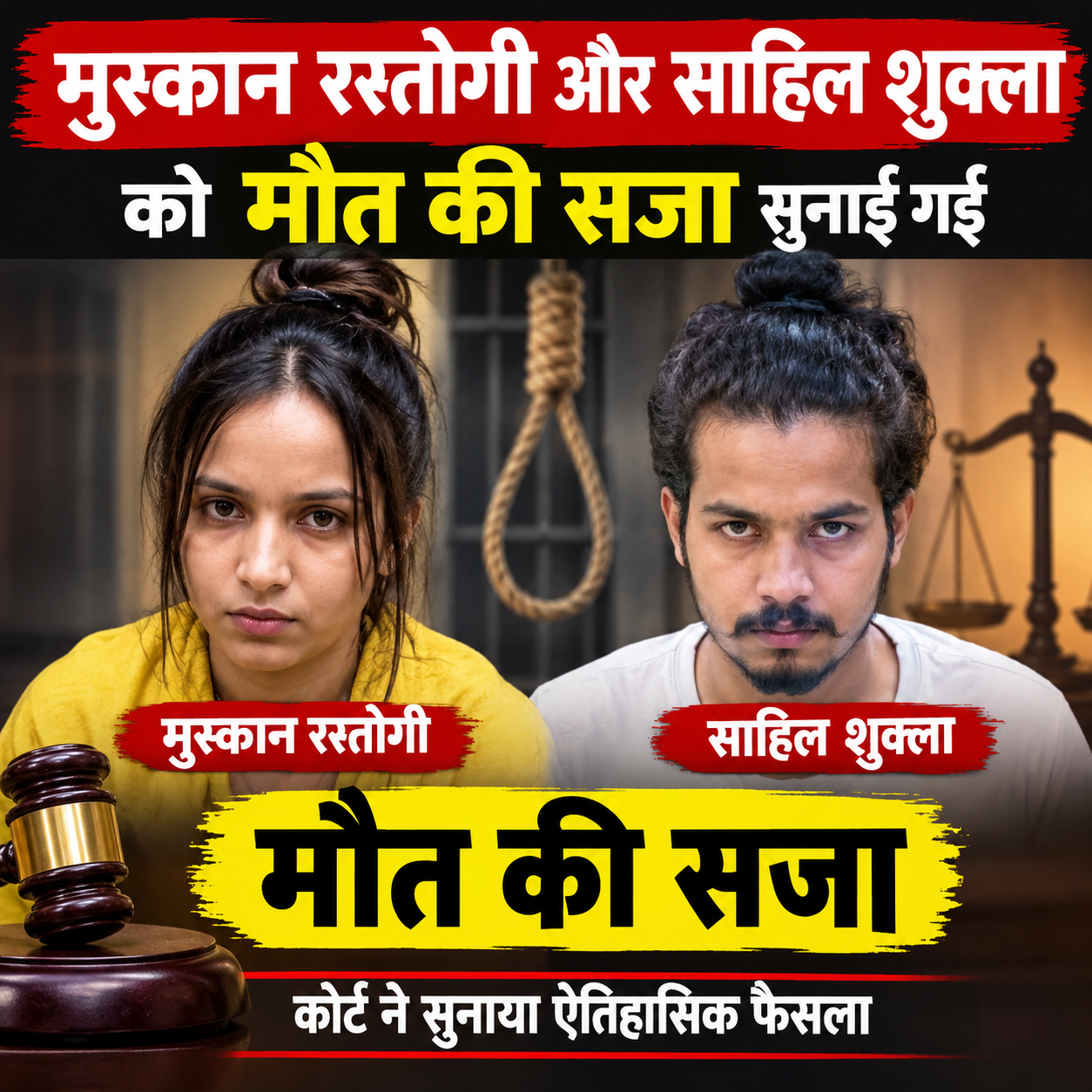 Hindi News Graphic_ Death Sentence Headline