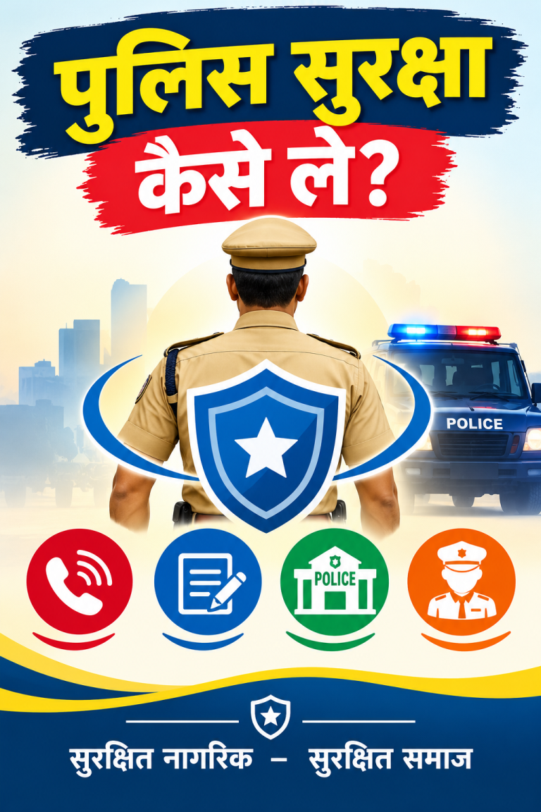 Police Safety Infographic Poster